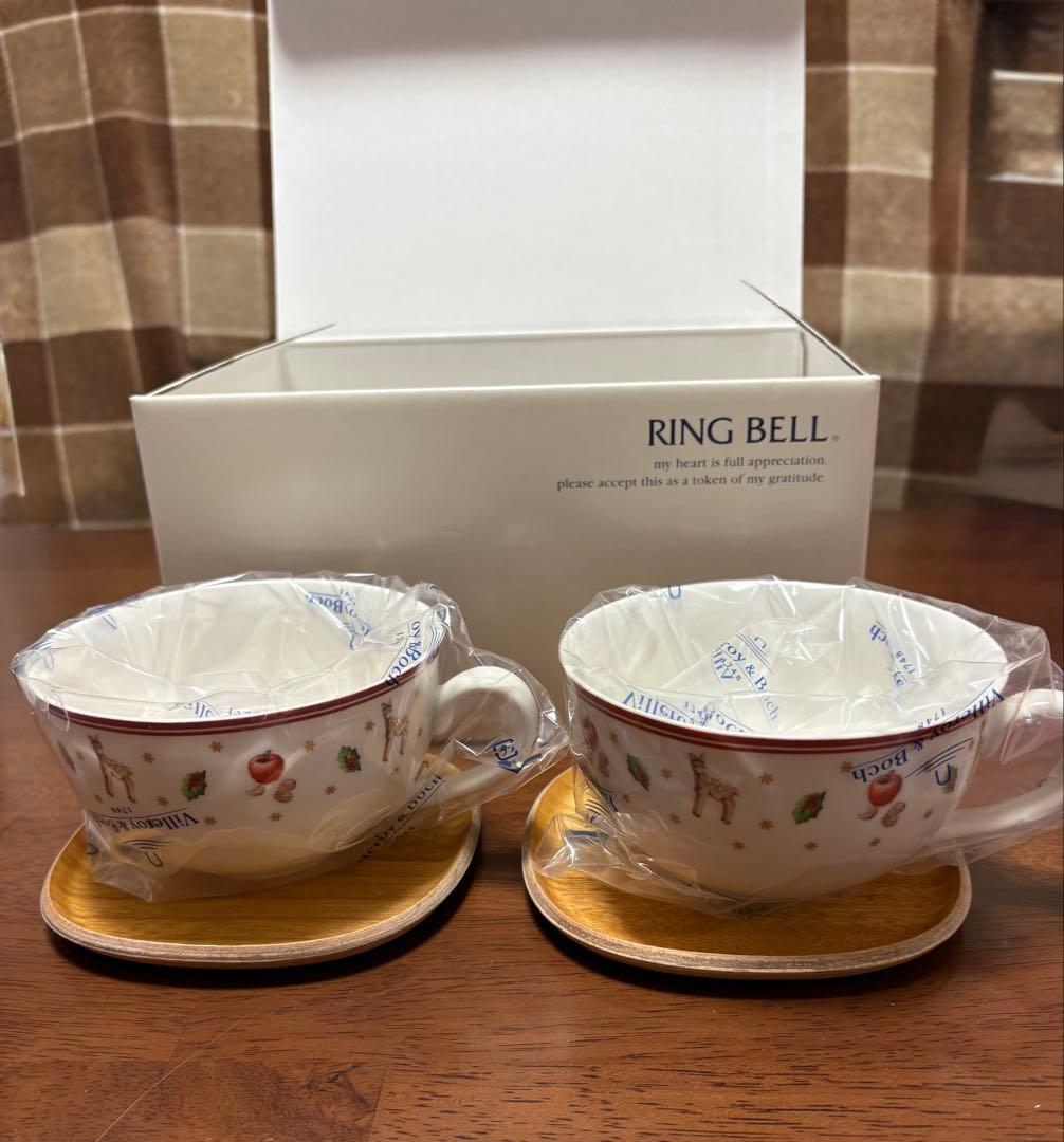 ビレロイ&ボッホ　クリスマストイズデライト　ペアスープカップ