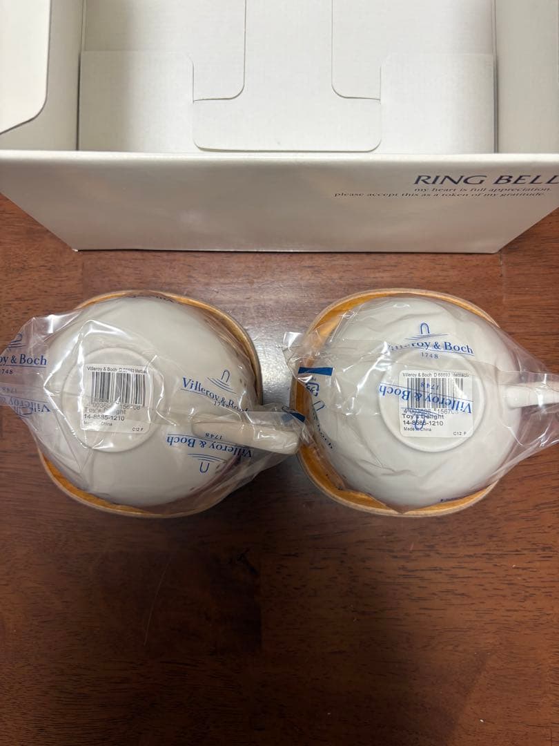 ビレロイ&ボッホ　クリスマストイズデライト　ペアスープカップ