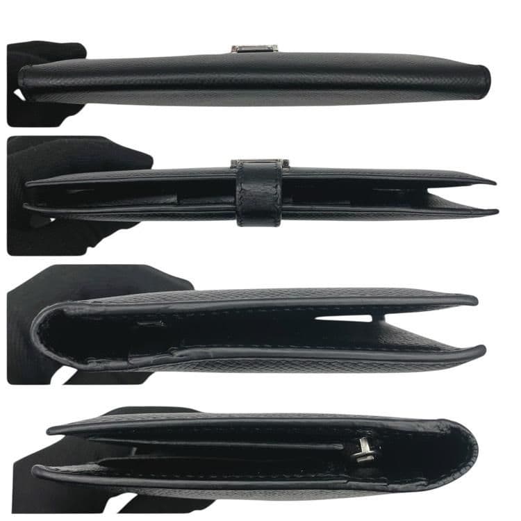 極美品 HERMES エルメス ベアン クラシック 長財布 ▢I刻印 ブラック