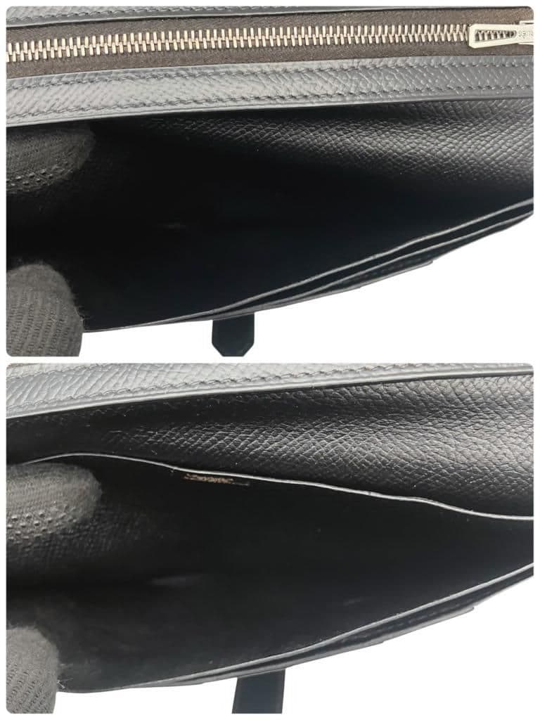 極美品 HERMES エルメス ベアン クラシック 長財布 ▢I刻印 ブラック