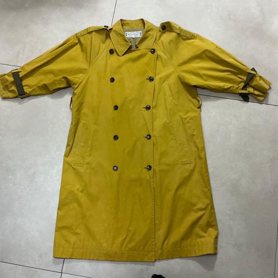 Yves Saint Laurent イエロー マスタード トレンチコート