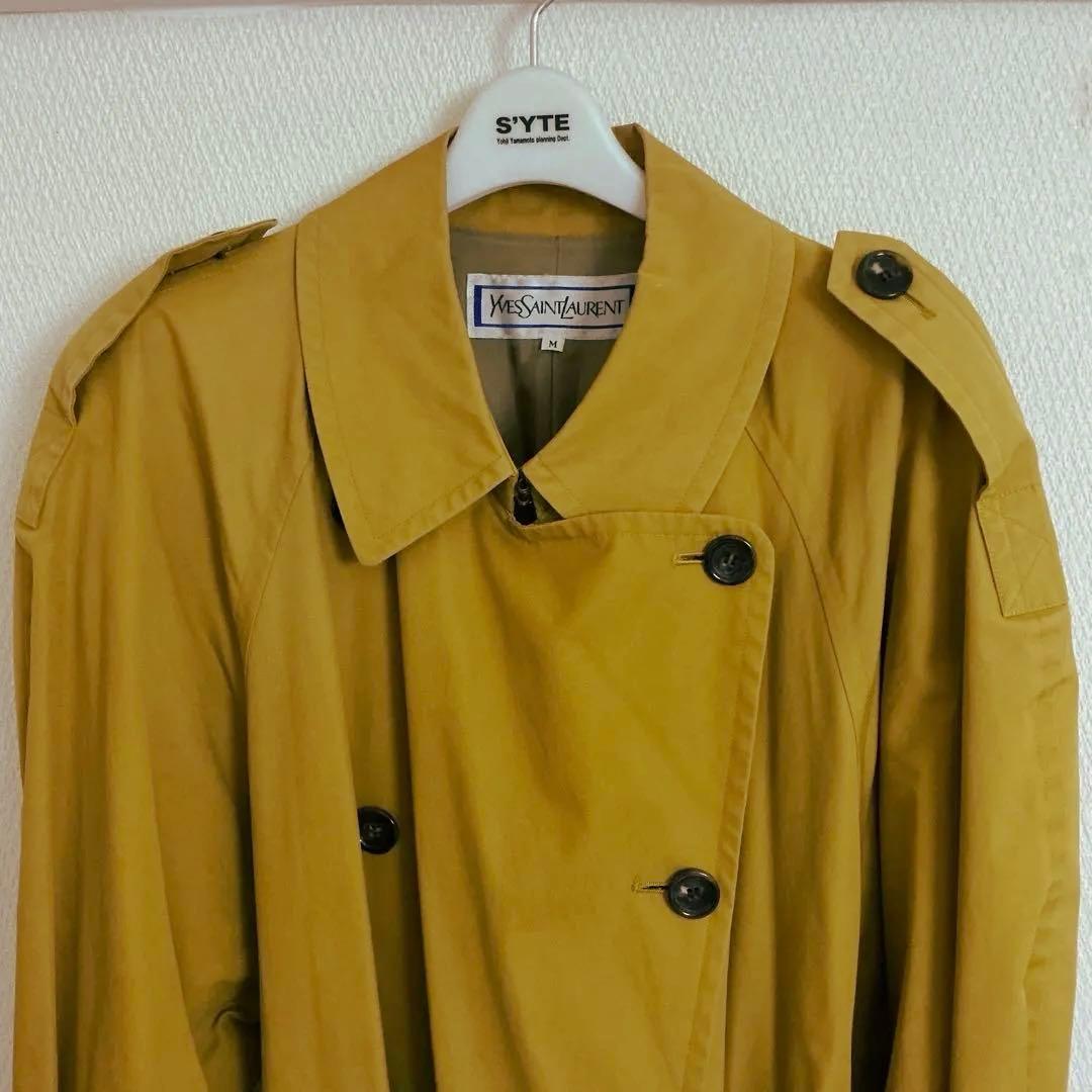 Yves Saint Laurent イエロー マスタード トレンチコート