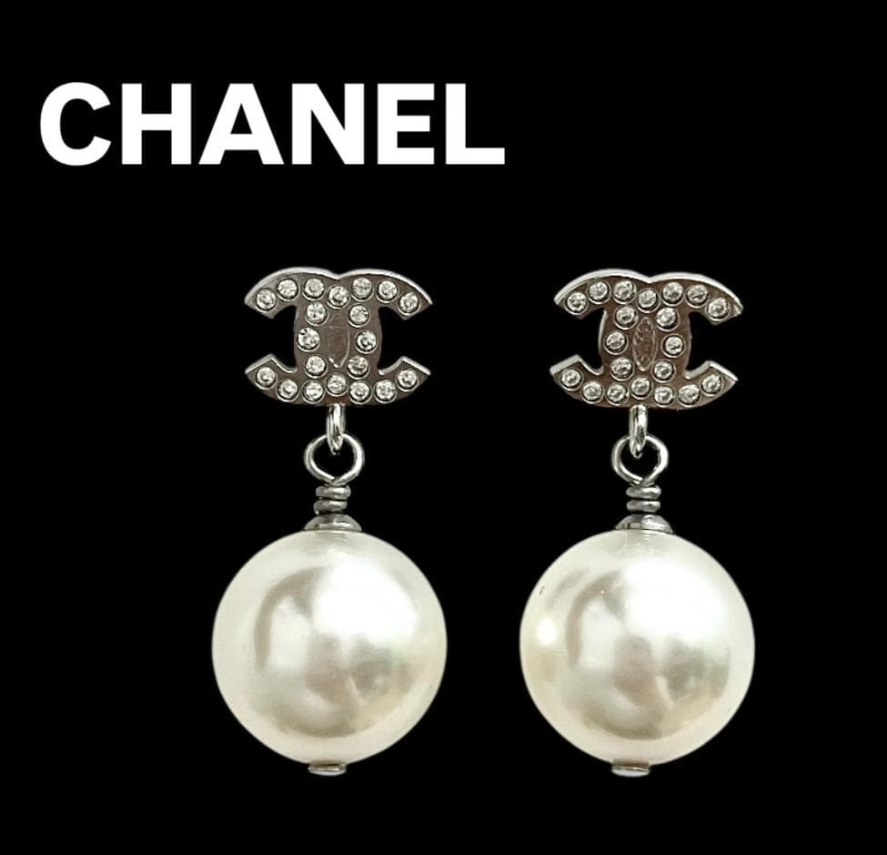 アキラ【正規品‪】CHANEL シャネル フェイクパールピアス A21 V