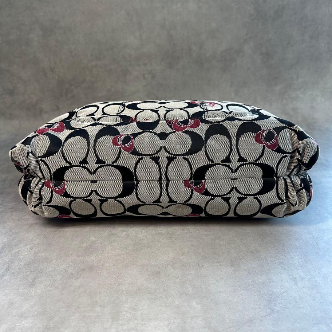 バッグ Y2K COACH Poppy Gram Signature Tote Bag