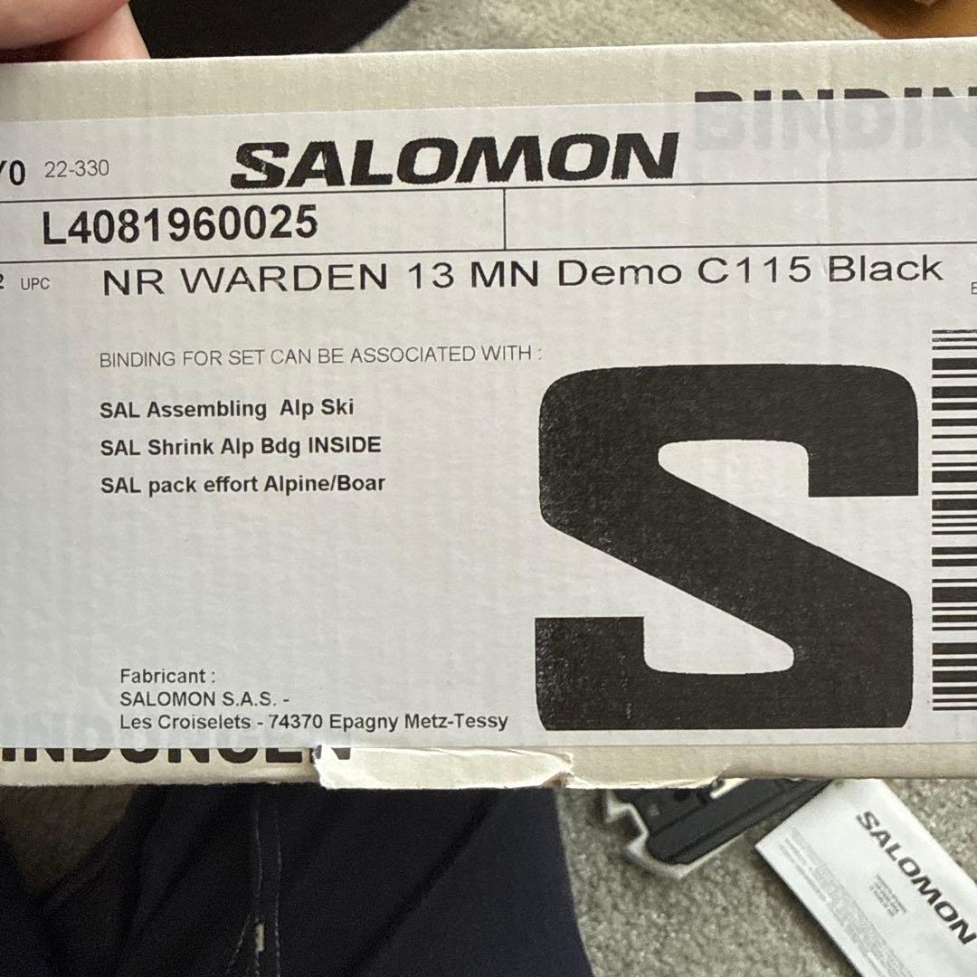 Salomon Warden MNC 13 demo C115 ビンディング