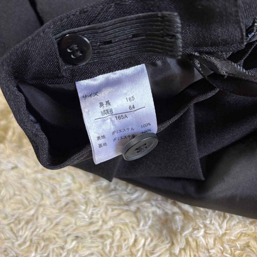 【美品】デコラピンキーズ 165 スーツ 4点セット 卒服 卒業式 黒