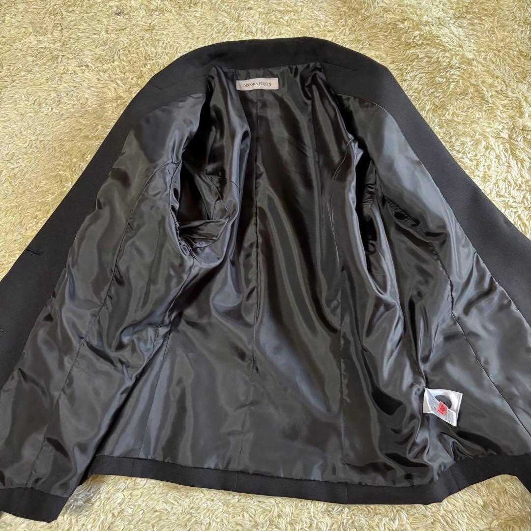 【美品】デコラピンキーズ 165 スーツ 4点セット 卒服 卒業式 黒