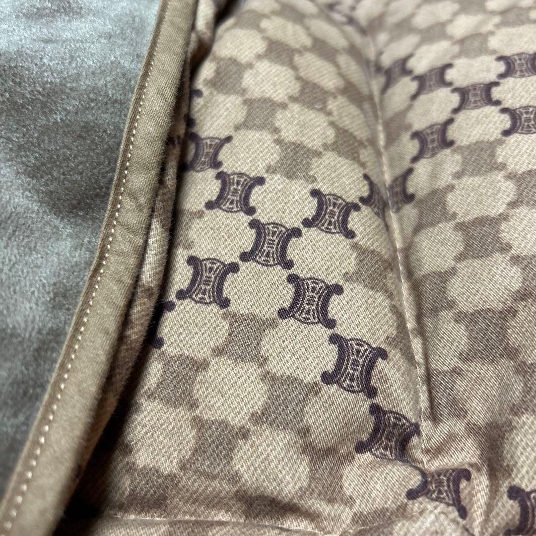 セリーヌ　CELINE マカダム柄 ダウンベスト 西川　日本製