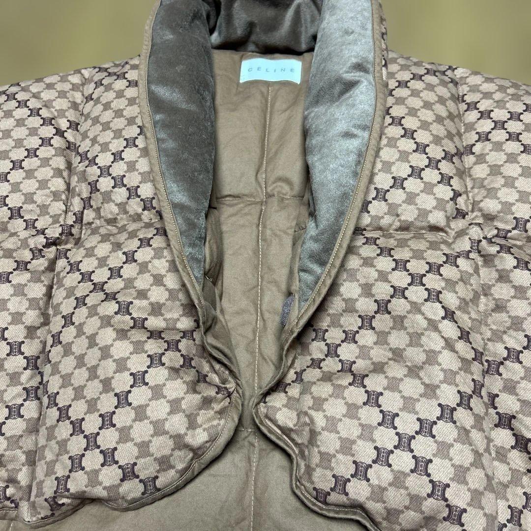 セリーヌ　CELINE マカダム柄 ダウンベスト 西川　日本製