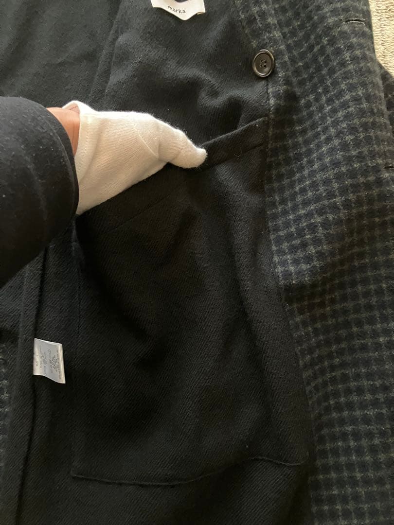 marka マーカ　トレンチコート　フォークランドウールツイード　サイズ1