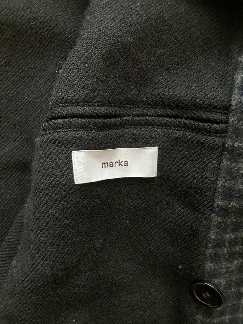 marka マーカ　トレンチコート　フォークランドウールツイード　サイズ1