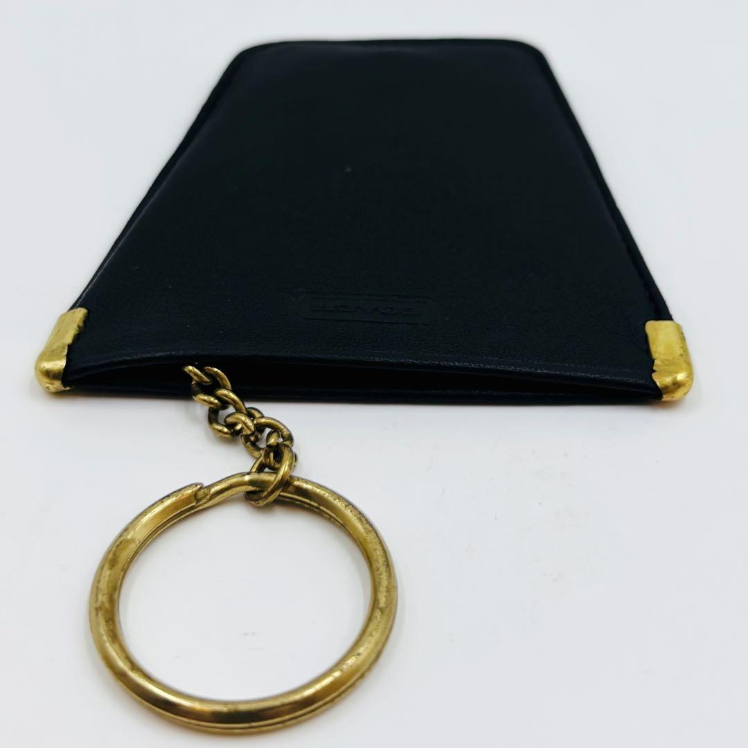【極美品】オールドコーチ キーケース レザー ゴールド金具 箱付き ブラック