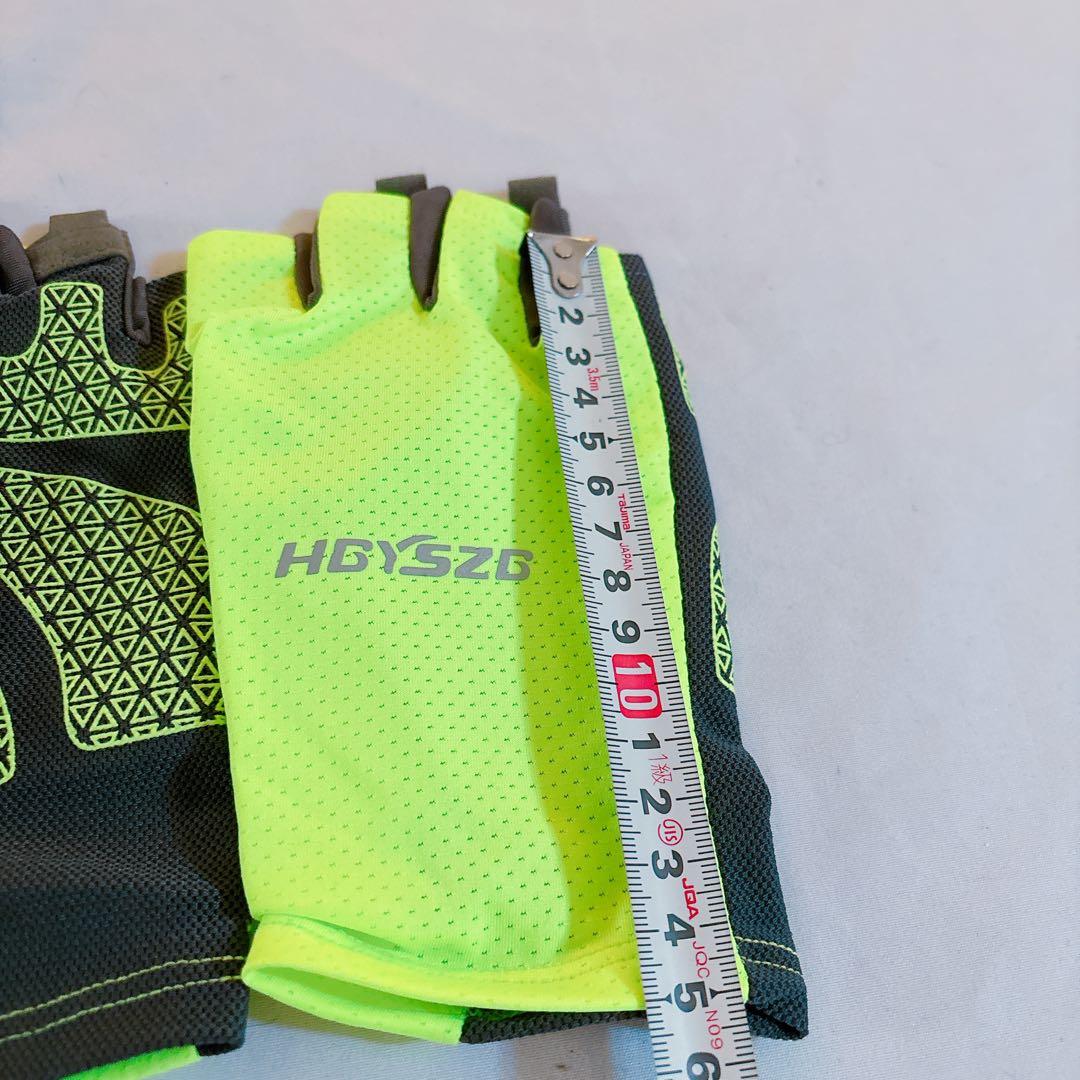 ☆XLサイズ 夏用 アイスシルク ハーフフィンガー 薄型 通気性 速乾性