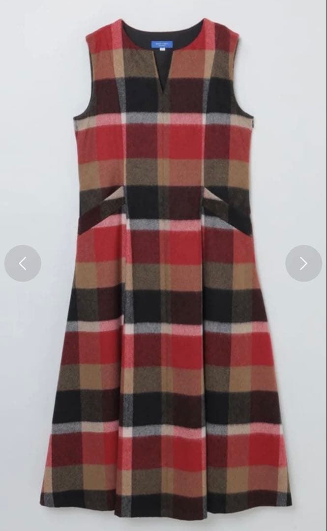 BLUE LABEL CRESTBRIDGE チェックブライトジャンパードレス