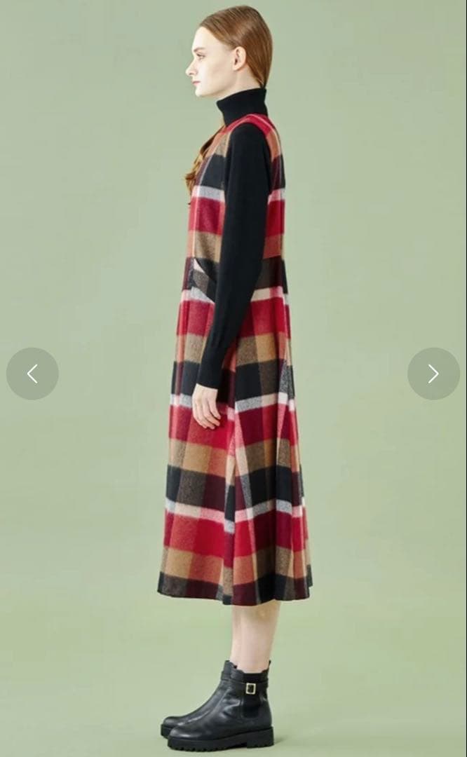 BLUE LABEL CRESTBRIDGE チェックブライトジャンパードレス