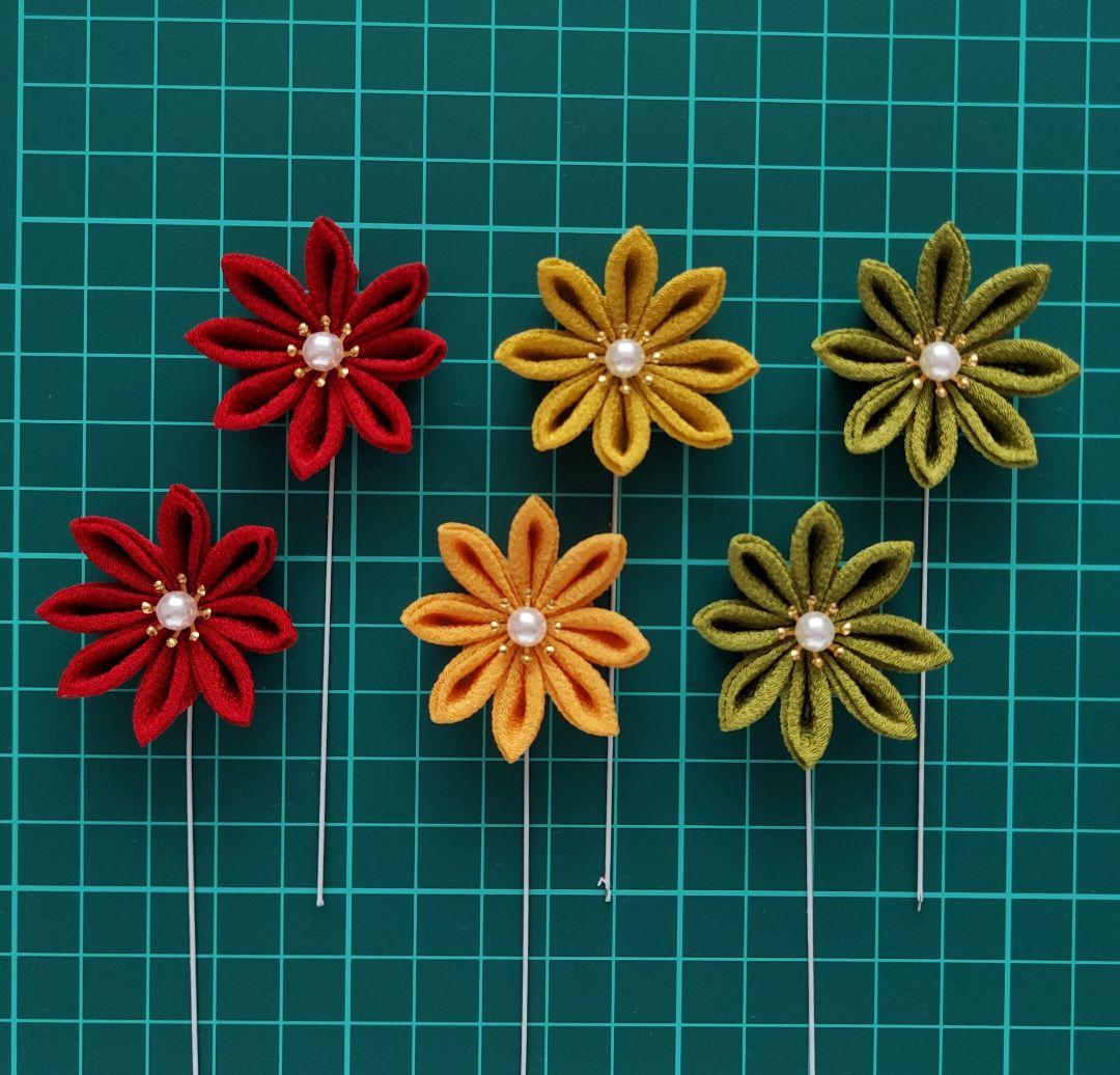 つまみ細工髪飾り 髪飾り 和装髪飾り 成人式 結婚式 卒業式 七五三