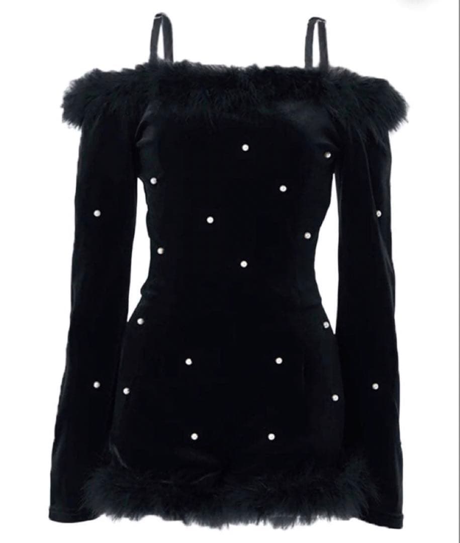 ベリアミミ BELEARMIMI デザインパールベロアコンビネゾン Sサイズ