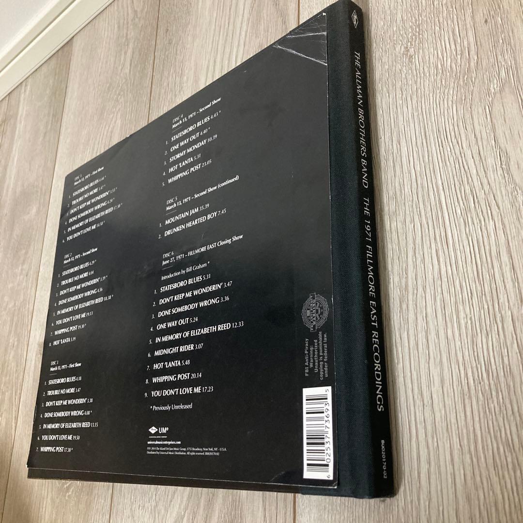 洋楽 ALLMAN BROTHERS BAND FILLMORE EAST 6CD