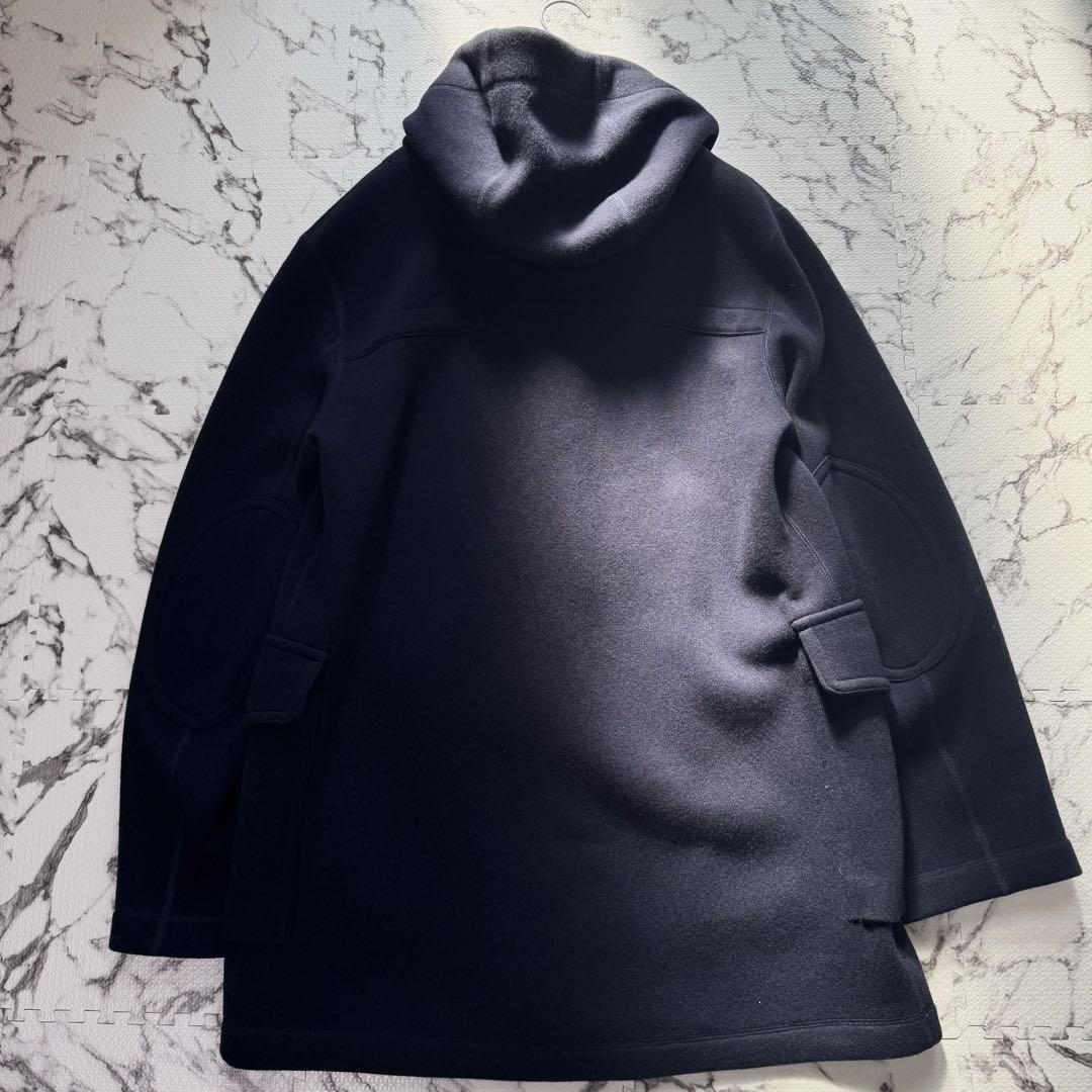 未使用◎グッチ　ダッフルコート　ロゴトグル　2way 大きいサイズ　ネイビー