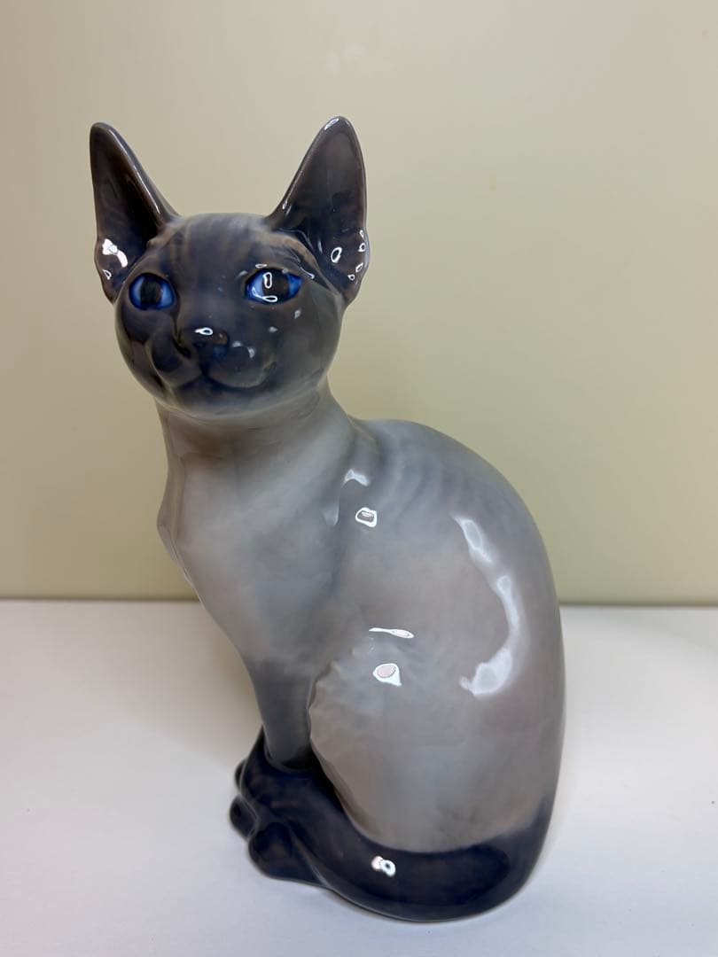 ロイヤルコペンハーゲン　シャム猫陶器飾り