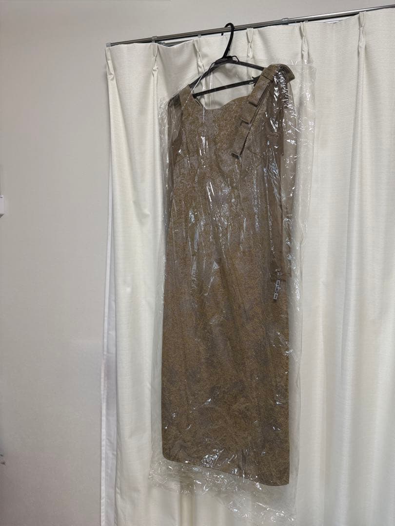 あ*み様 LE’RURE Shoulder ribbon jacquard dr