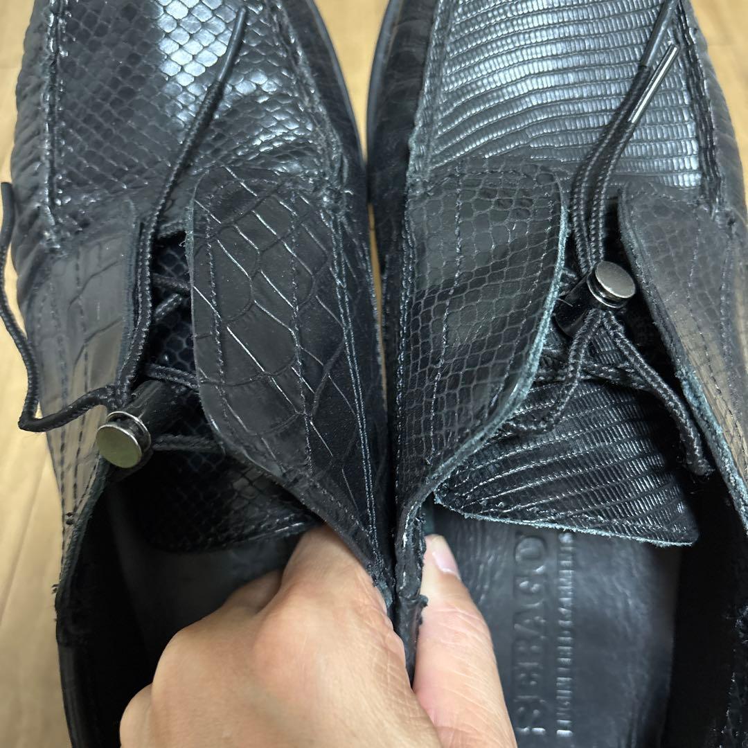 エンジニアードガーメンツ×セバゴ　シューズ　ブラック