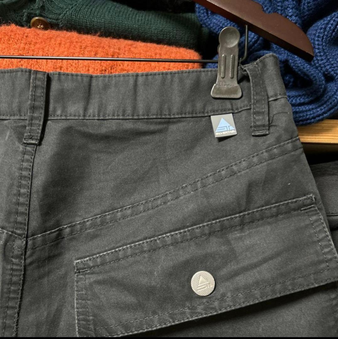 Silver Tab　シルバータブ　カーゴパンツ　ブラック　黒　珍品　ストレート