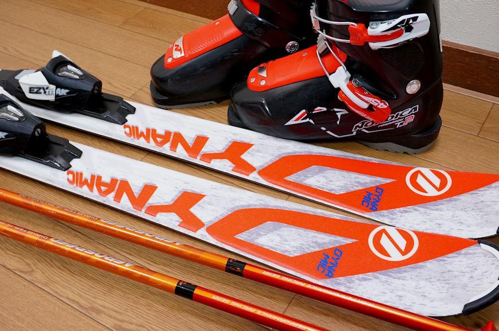 メンテ済 130cm 靴23.5cm DYNAMIC 子供用スキーセット