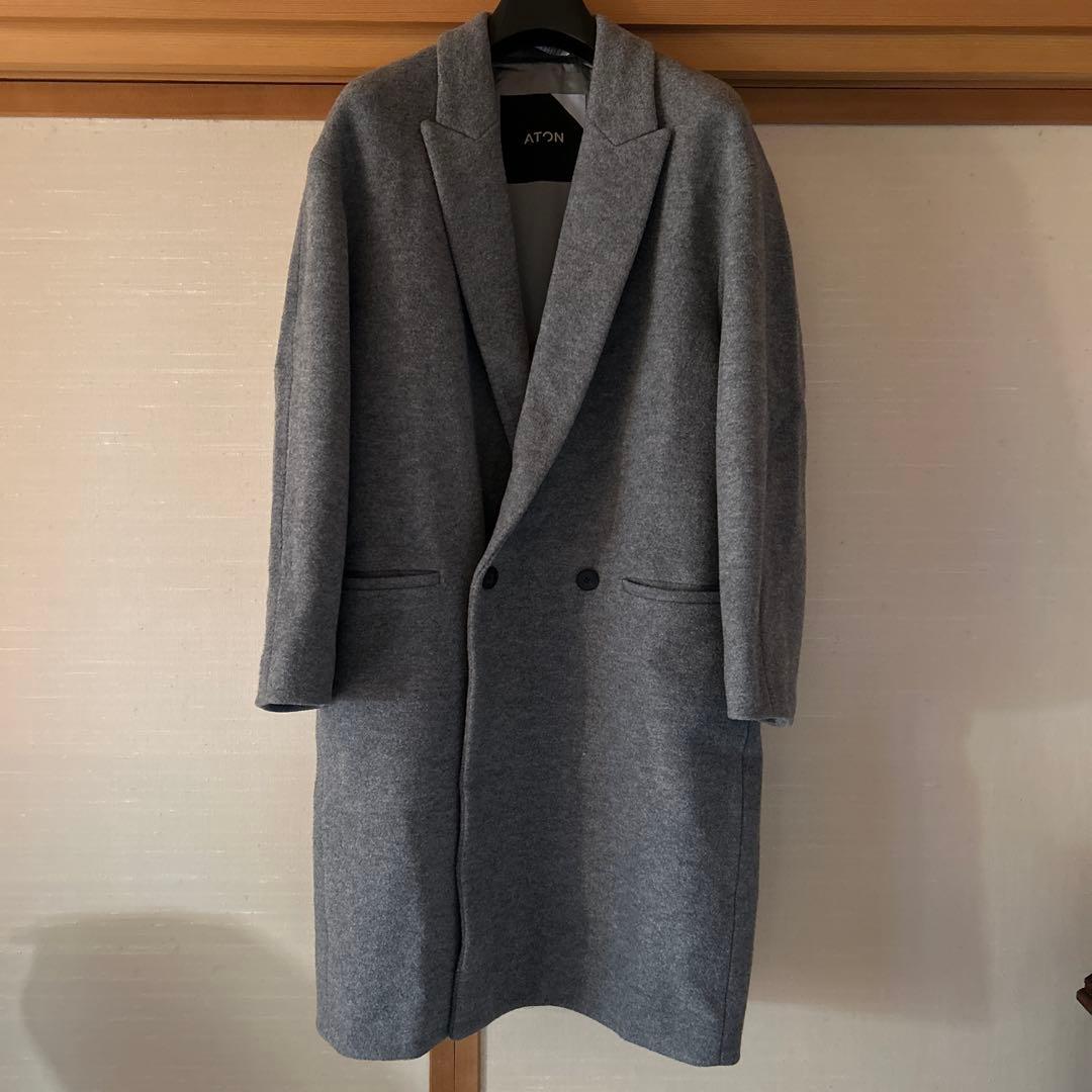 【値下げ】ATON エイトン チェスターコート 00サイズ