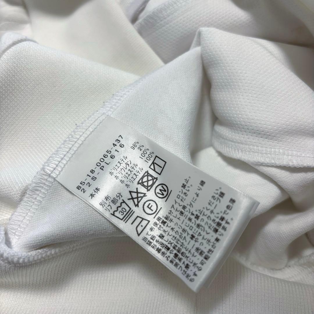 ビームスゴルフ ブルゾン ジップ ホワイト 総柄 ハイネック ゴルフ