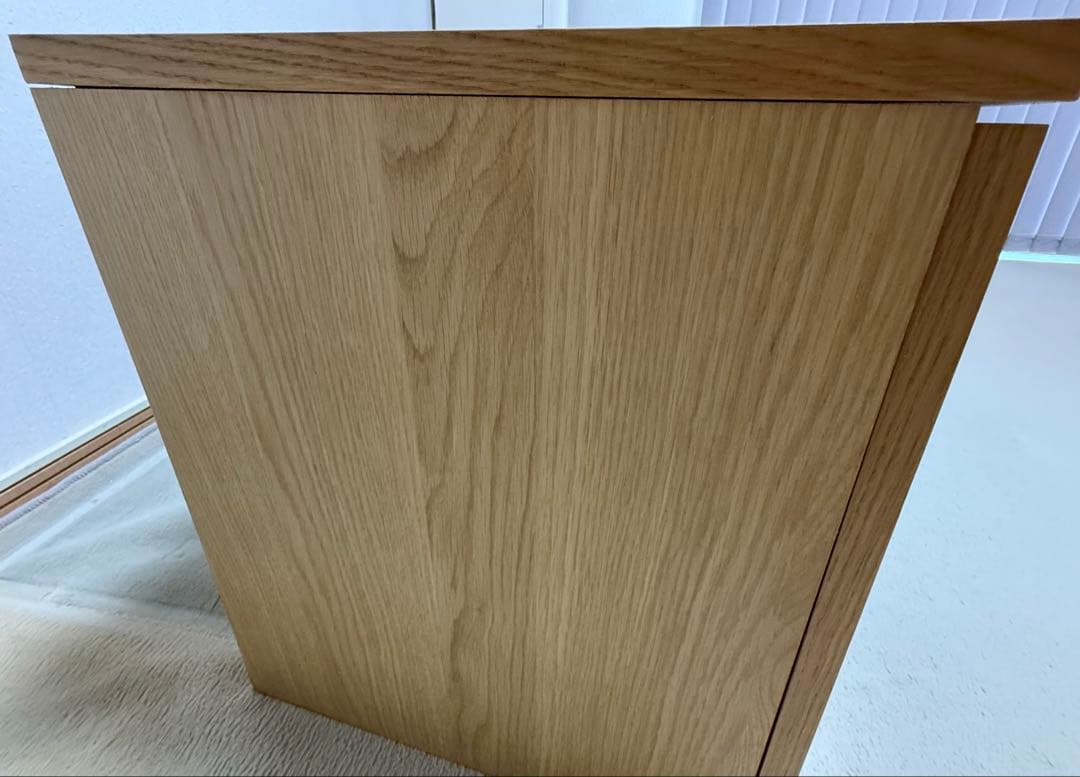 木製テレビ台 ガラス扉付き/無垢材