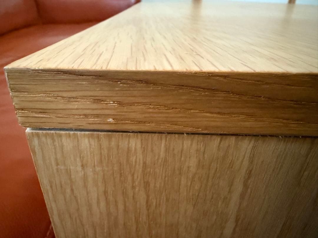 木製テレビ台 ガラス扉付き/無垢材