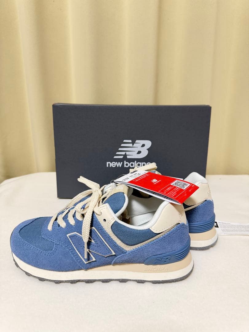 新品New Balance WL574RBS 23.5cm ブルー スニーカー