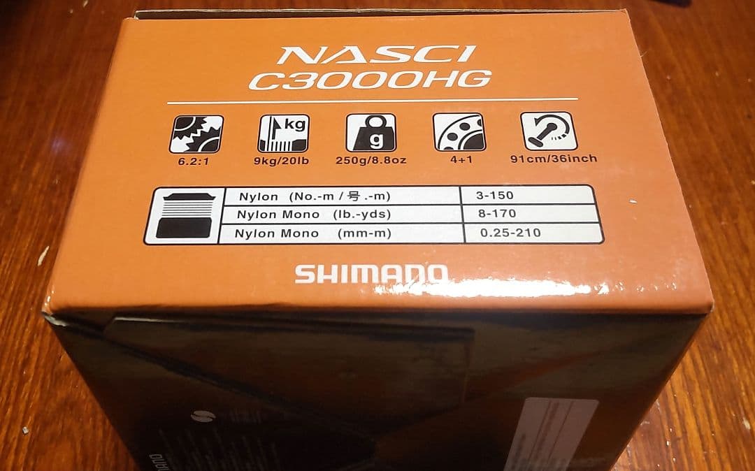 ナスキー　NASCI C3000HG スピニングリール 中古品