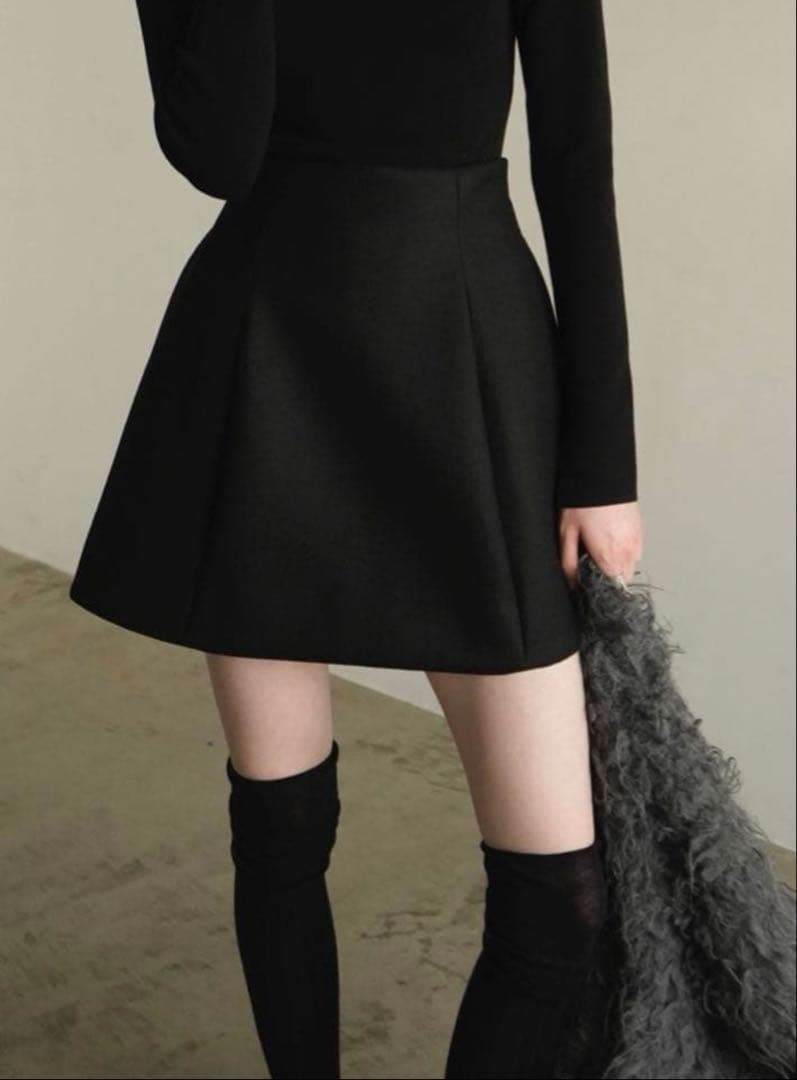 CLANE CONSTRUCTIVE MINISKIRT ブラック　サイズ1