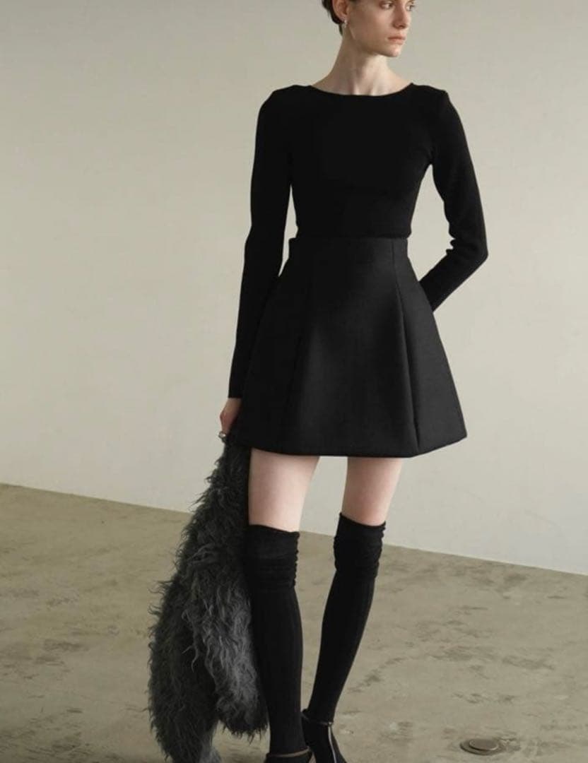 CLANE CONSTRUCTIVE MINISKIRT ブラック　サイズ1