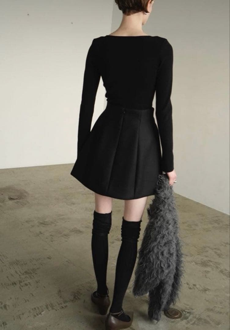 CLANE CONSTRUCTIVE MINISKIRT ブラック　サイズ1