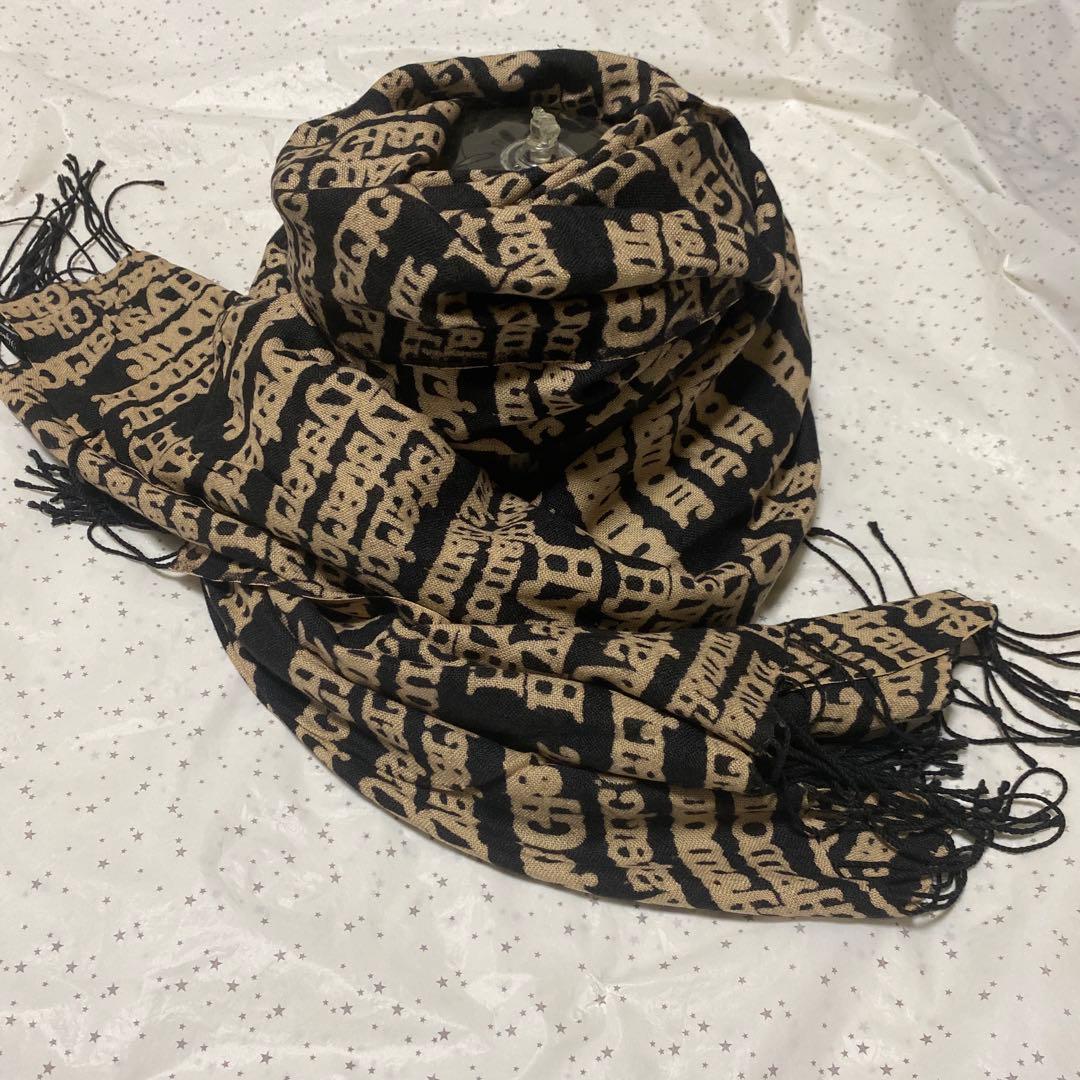 激レア✨ヒステリックグラマー TYPE LOGO 大判 ストール　ブラック　美品