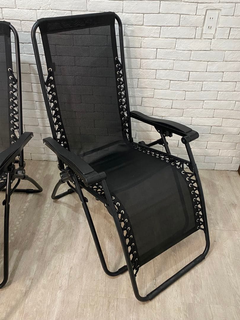 【BLACK550】定価22万　テラス　チェア　デッキ　アウトドア　椅子