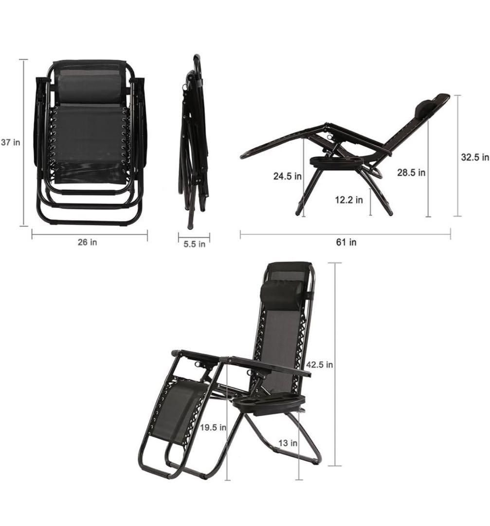 【BLACK550】定価22万　テラス　チェア　デッキ　アウトドア　椅子