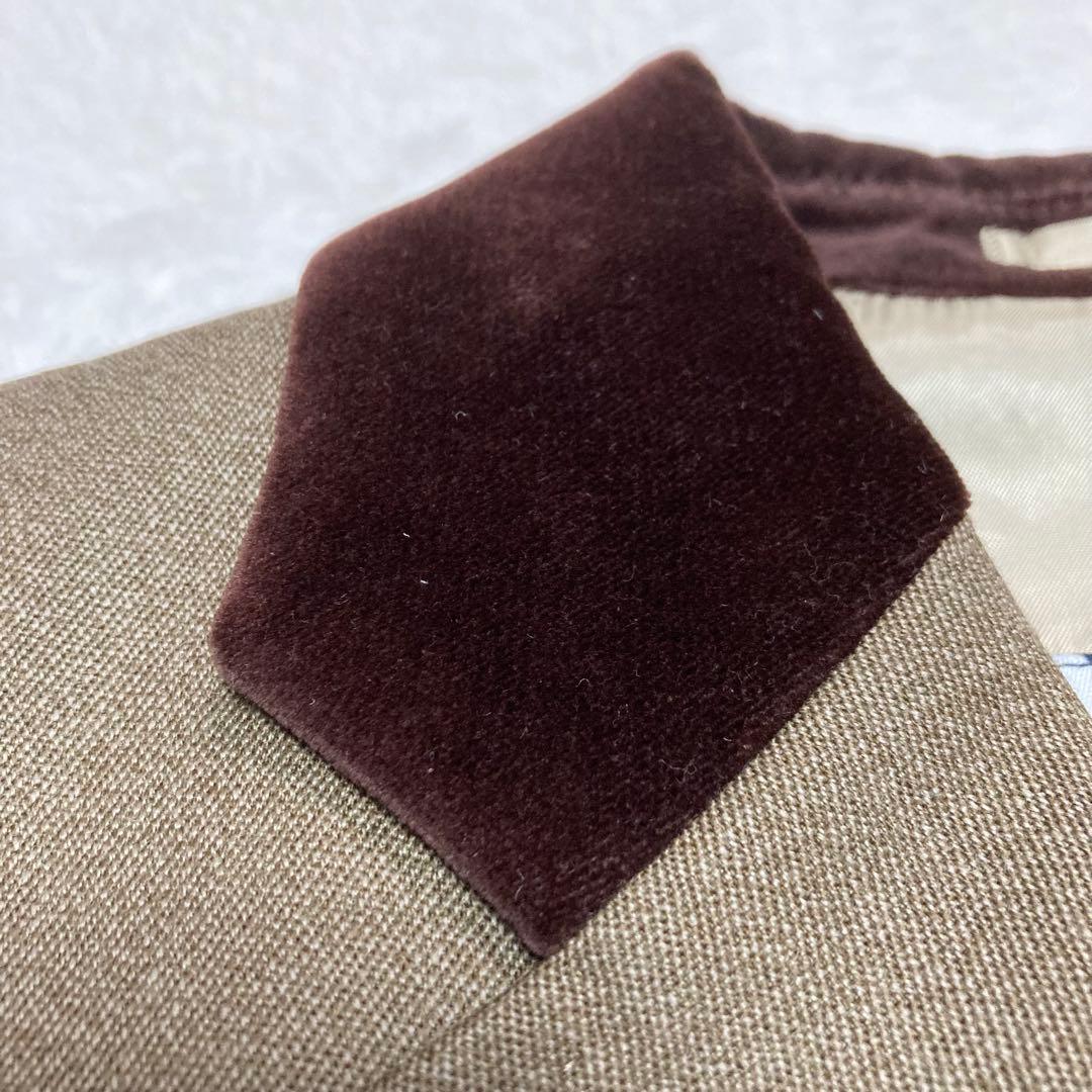 ✨極美品 アクアスキュータム　比翼チェスターコート　ベルベット　ロング　ブラウン