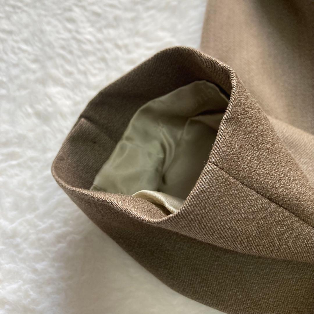 ✨極美品 アクアスキュータム　比翼チェスターコート　ベルベット　ロング　ブラウン