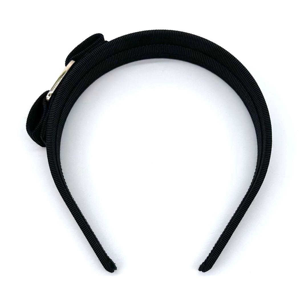 極美品✨サルヴァトーレフェラガモ ヴァラリボン カチューシャ ブラック×ゴールド