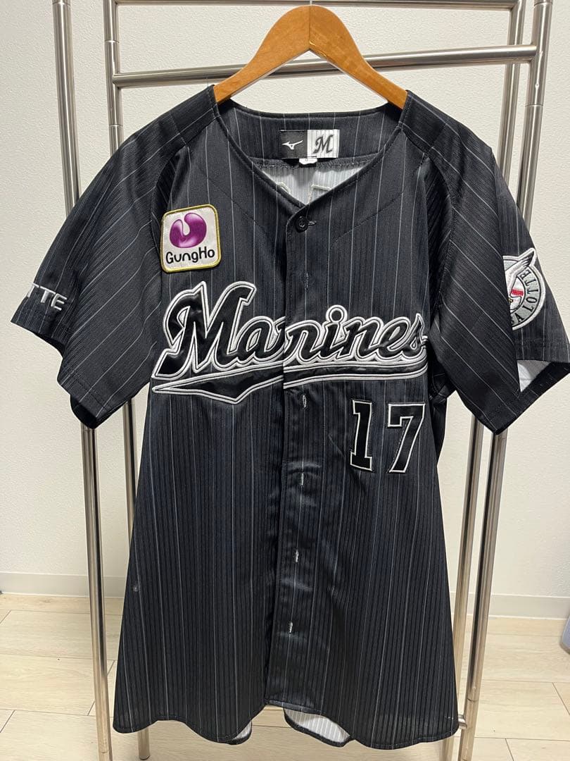 千葉ロッテ 佐々木郎希 ビジターユニホーム