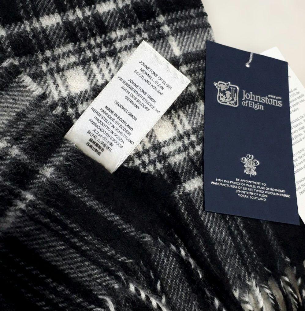◾ジョンストンズ オブエルガン◾　カシミヤ100%マフラー☆チェック柄