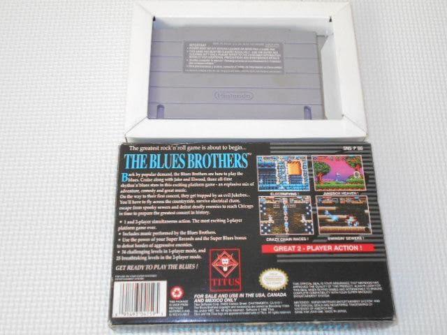 SFC★THE BLUES BROTHERS SNES 海外版 端子清掃済み