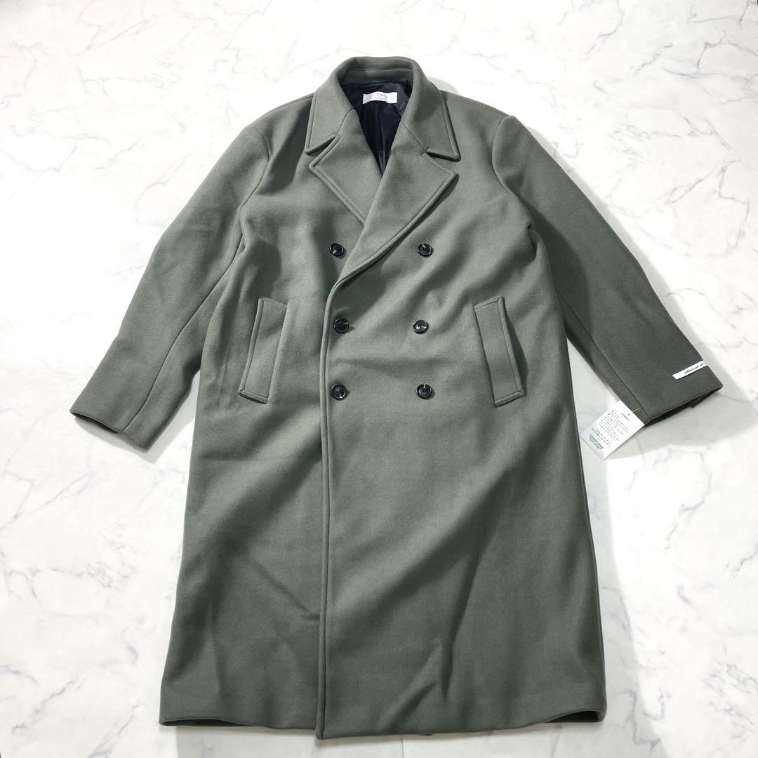 韓国 well done × mined ロングダブルブレスト チェスターコート