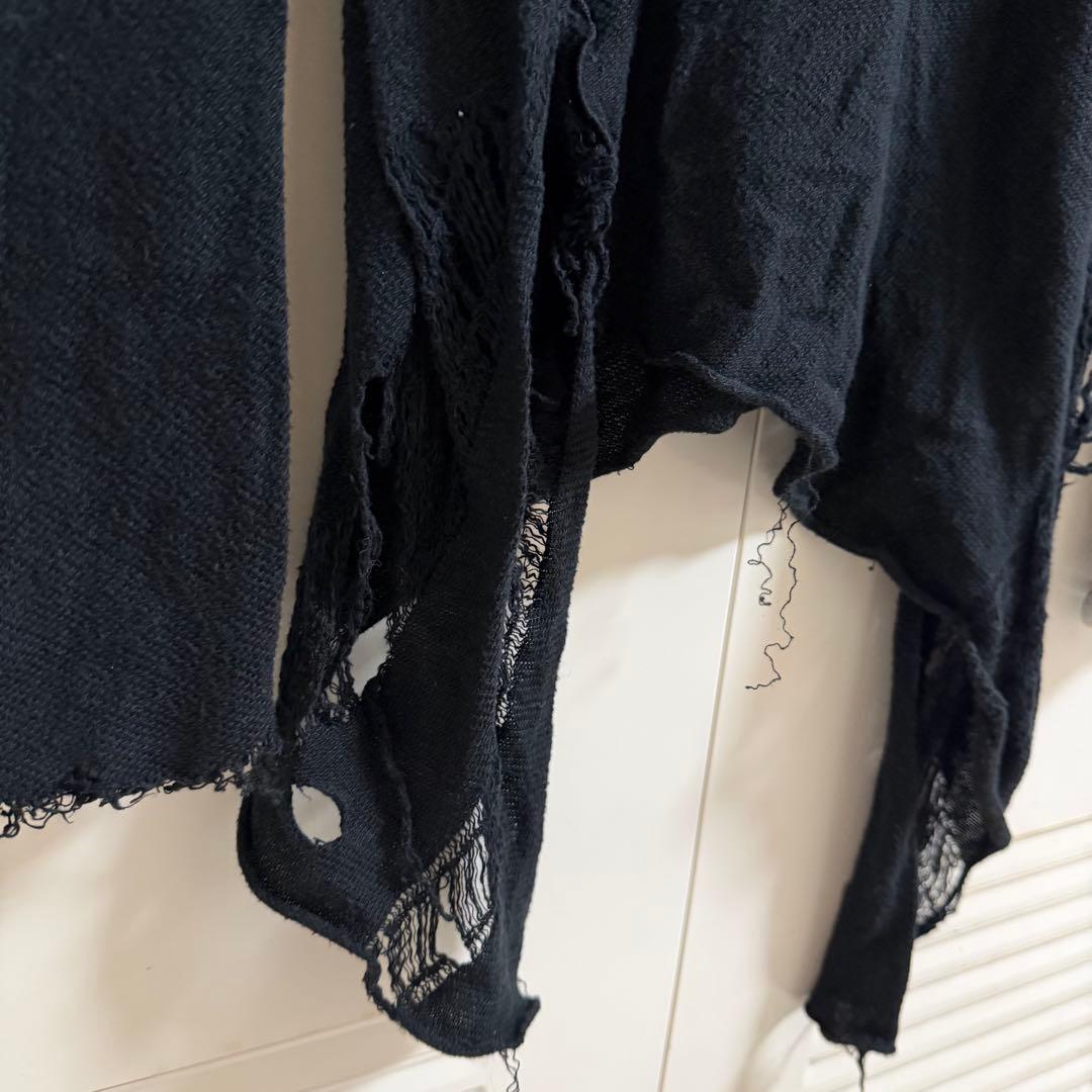 alice auaa コットンニット カットソー デザイナー着用 変形 ゴシック