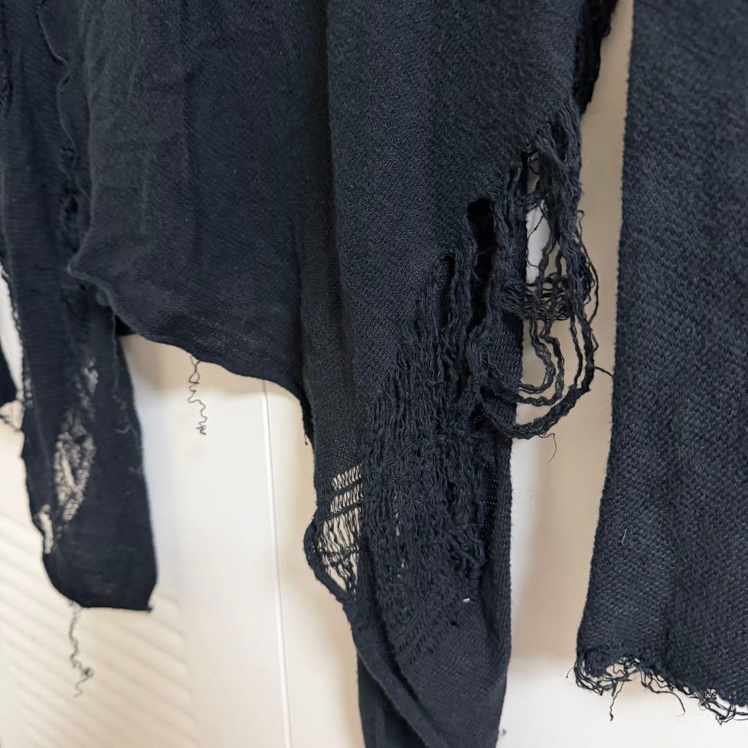 alice auaa コットンニット カットソー デザイナー着用 変形 ゴシック