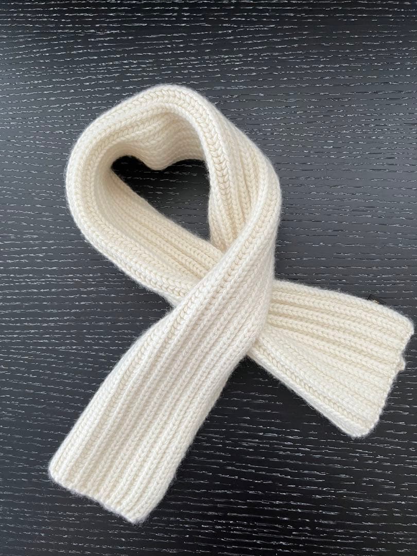 Loro Piana カシミヤ 100% マフラー オフホワイト